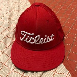 Titleist Red golf hat